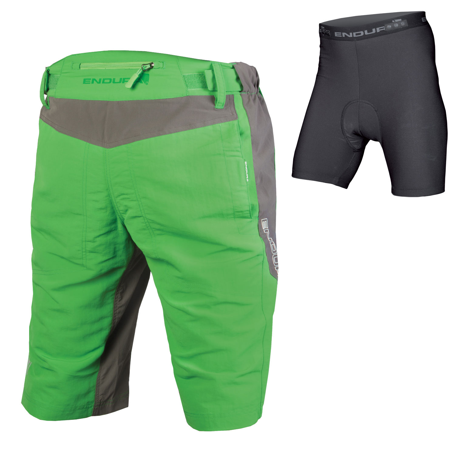 Endura SingleTrack III Short with Liner Kelly Green