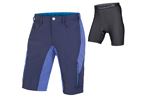 Endura SingleTrack III Short with Liner (Navy)