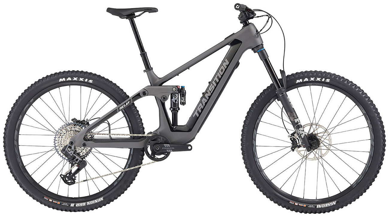 Transition Relay Carbon GX AXS Grey MTB E Bike