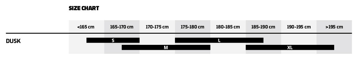 Mondraker 2022 Dusk Size Guide