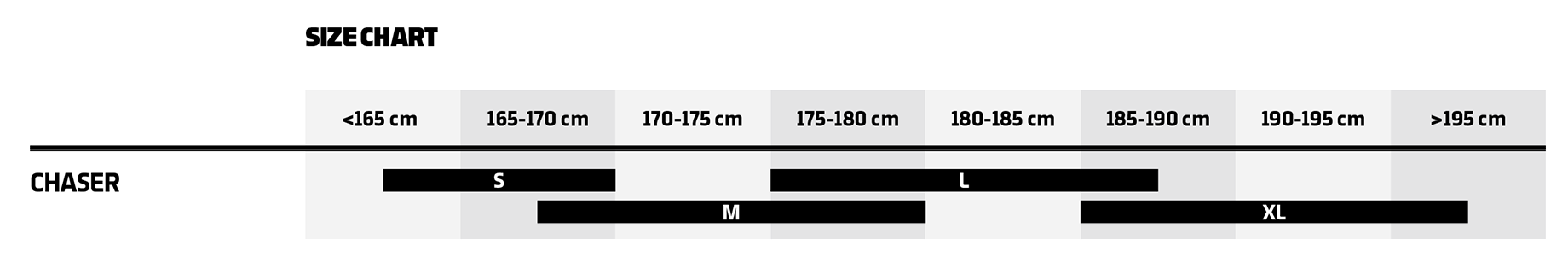 Mondraker 2023 Chaser Size Guide