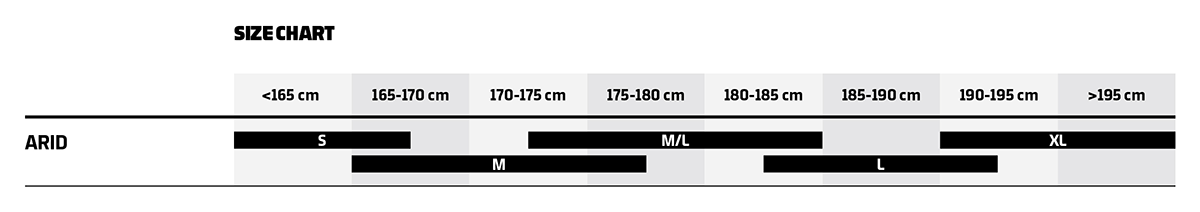 Mondraker 2025 Arid Size Guide