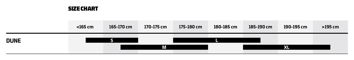 Mondraker 2025 Dune Size Guide