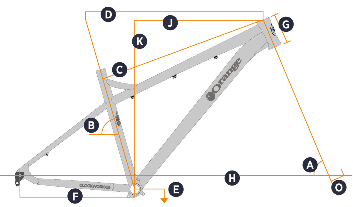 orange clockwork 29er frame